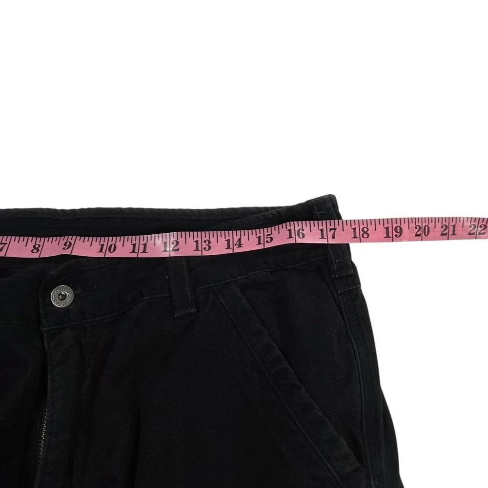 Levi's Mens Black Cargo Shorts 33 Waist Loose Fit Utility Pockets‎ Cotton Jorts